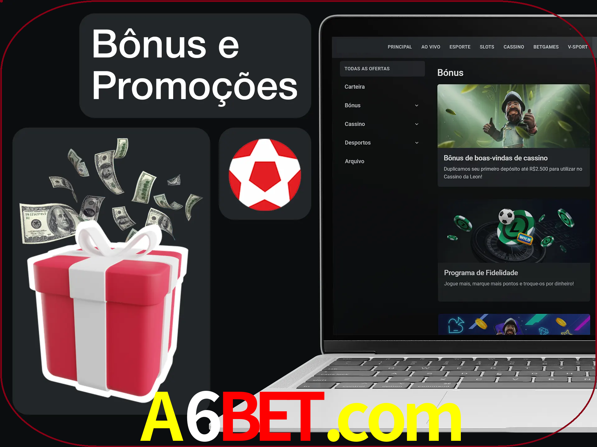 Verifique se há novos bônus e promoções.